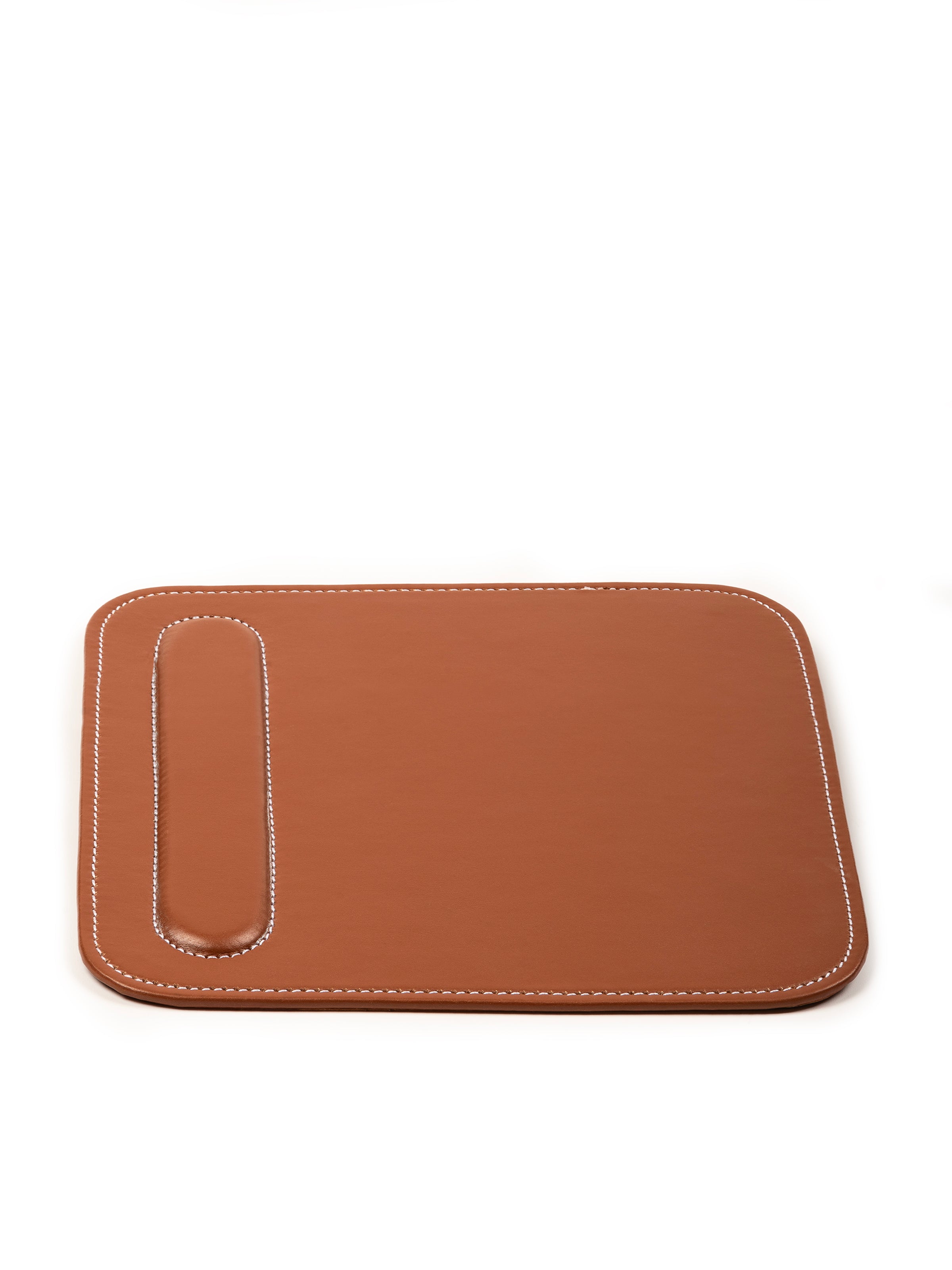 Leather Mouse Pad with Wrist Rest