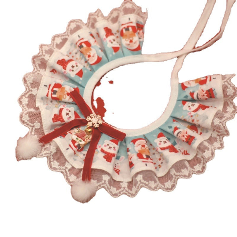 Cute Christmas Bow Knot Snowman Pet Accessories