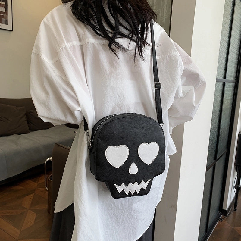 Women's Small Pu Leather Cartoon Cute Square Zipper Crossbody Bag