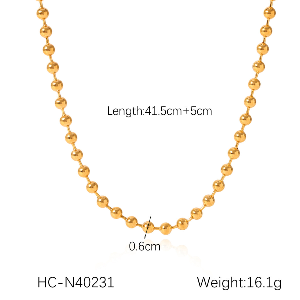 18K Gold Stainless Steel Necklace Water Drop Shell Butterfly Chain Titanium Steel Necklace Ins Style Clavicle Chain