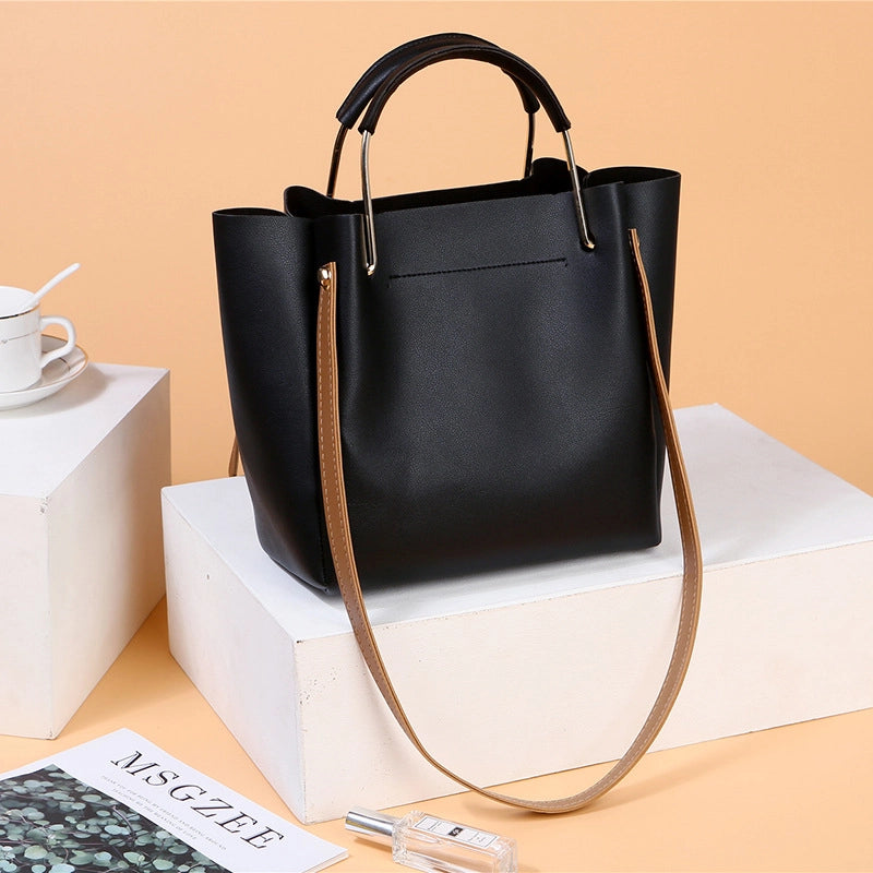 Women's Medium All Seasons Pu Leather Vintage Style Tote Bag