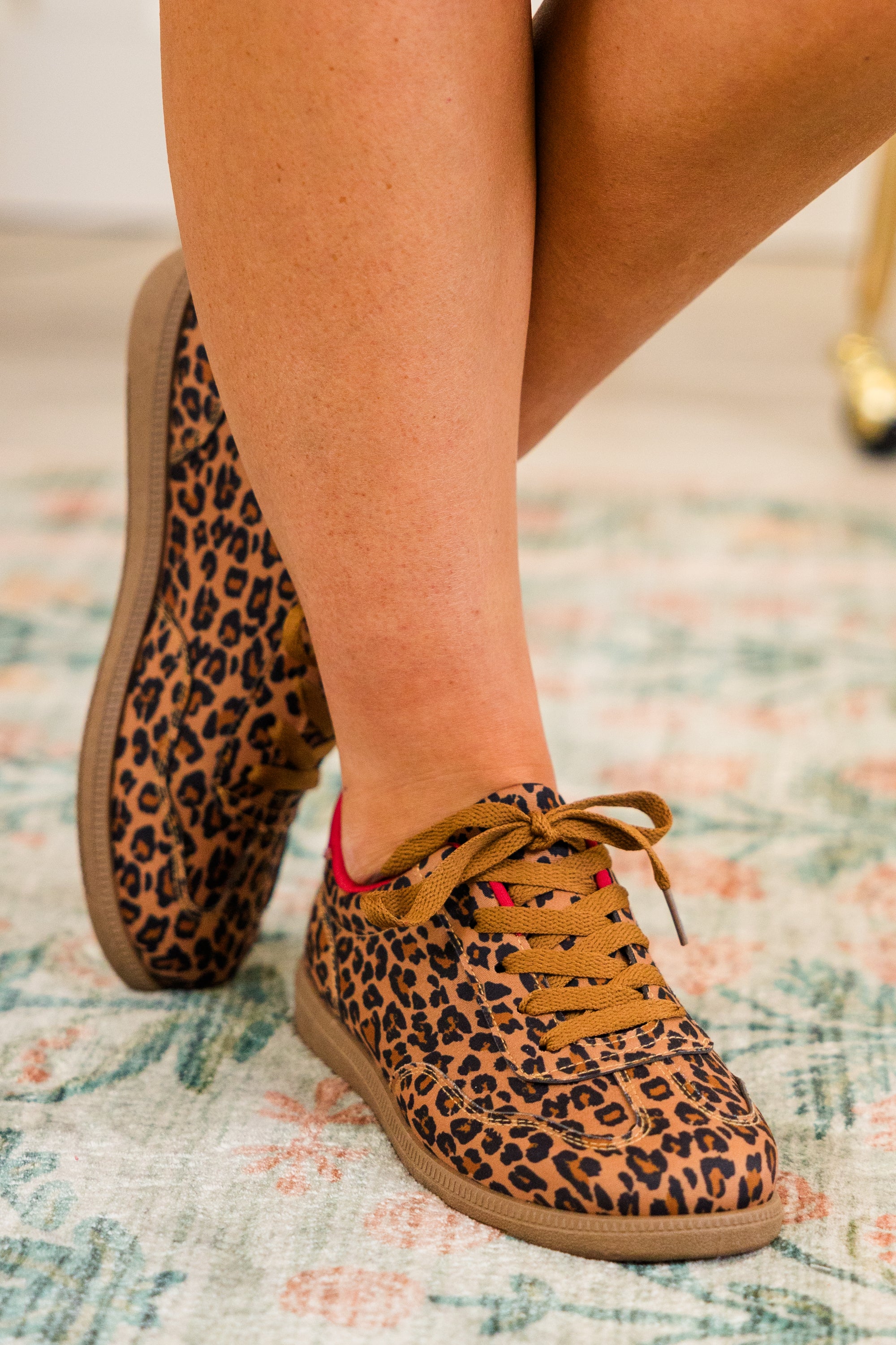 Effortless Edge Sneakers. Leopard