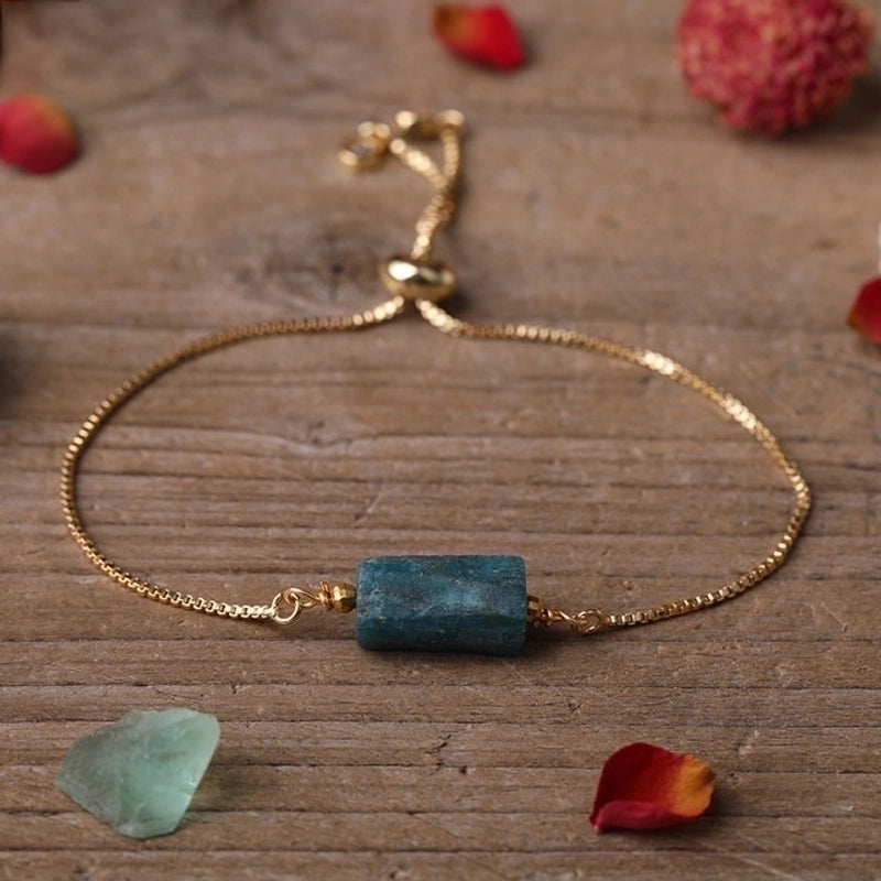 Minimalist Irregular Agate Metal Patchwork Bracelets