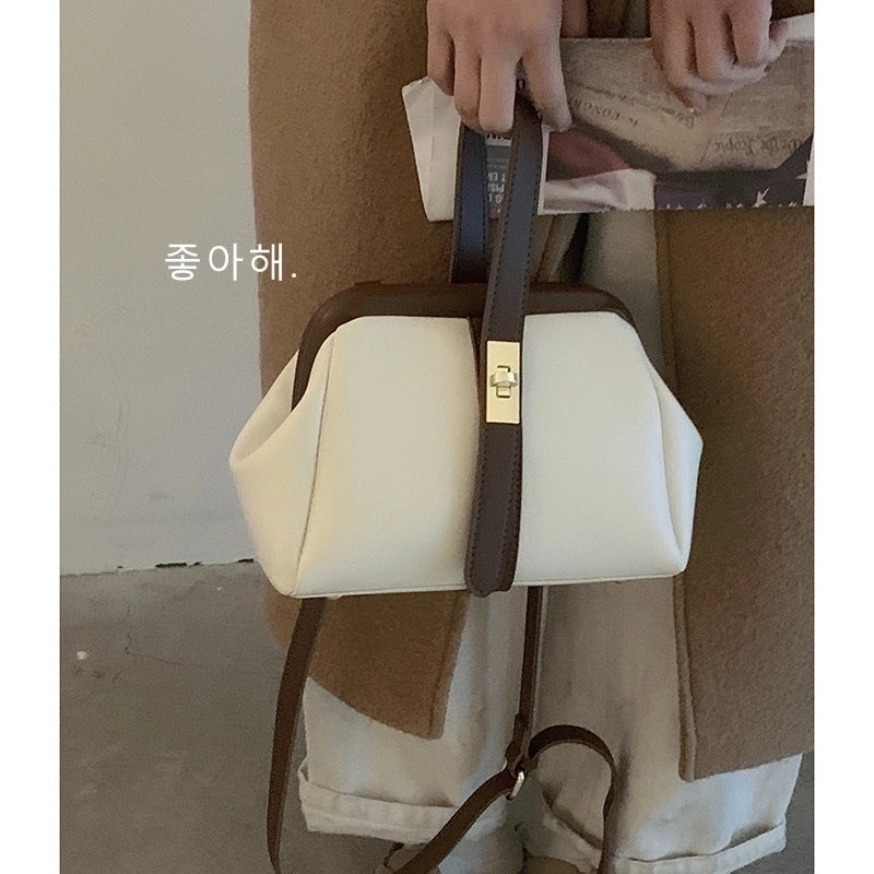 Women's Small Spring&summer Pu Leather Elegant Dome Bag