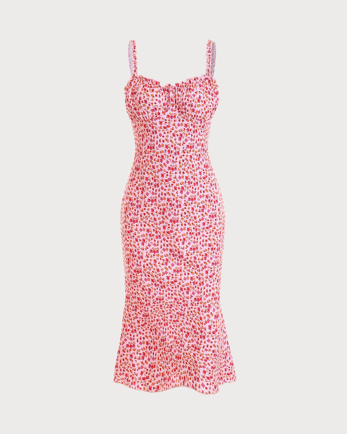 The Frill Trim Floral Cami Dress