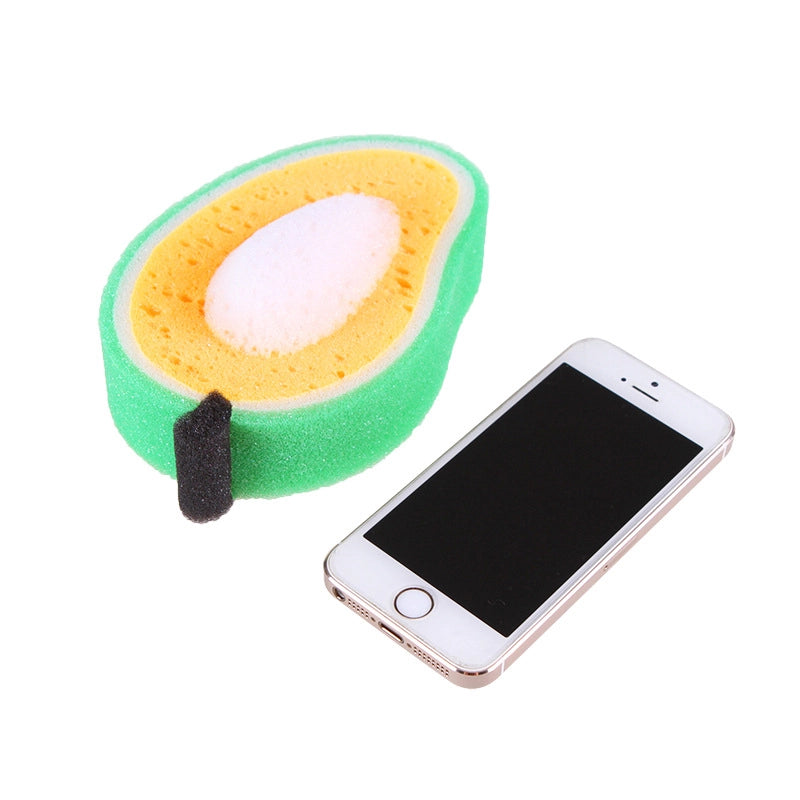 Kitchen Supplies Fruit Thickened Sponge Scouring Pad Multifunctional Decontamination Cleaning Dish Washing Sponge