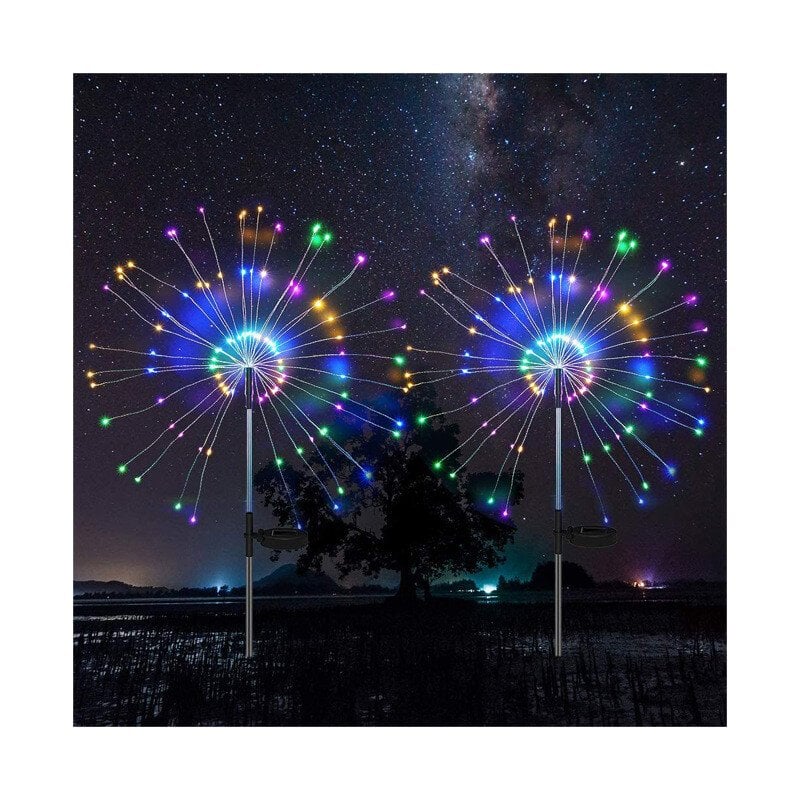 49% OFF Waterproof Solar Garden Fireworks LED Light