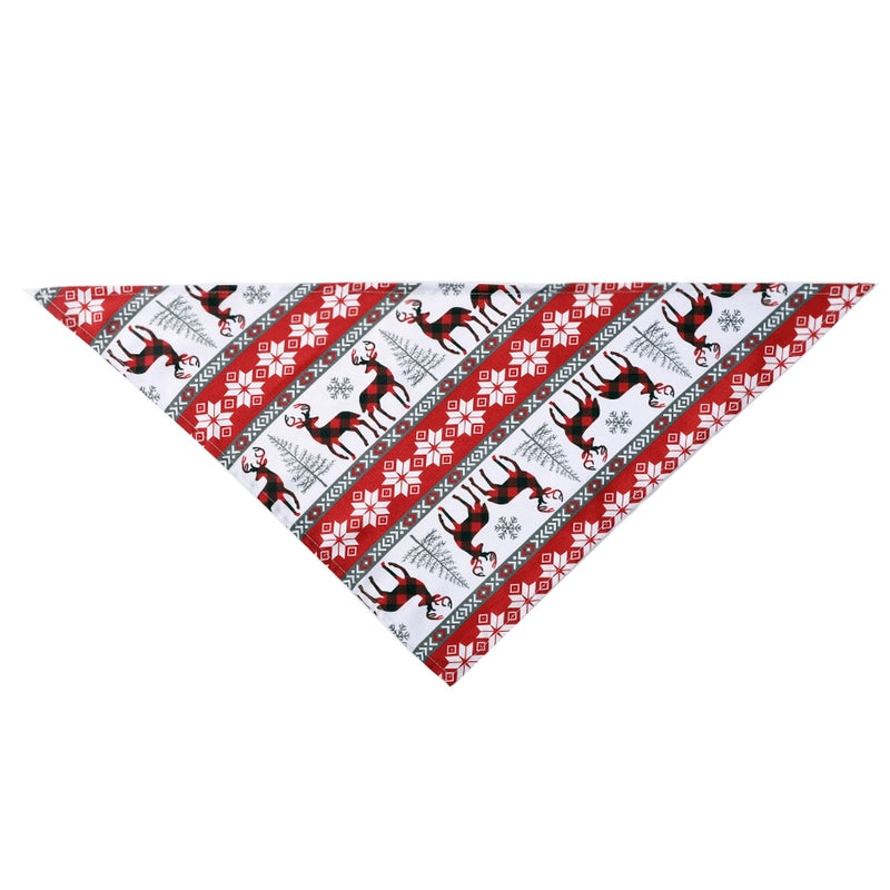 Casual Polyester Christmas Snowflake Deer Pet Clothing 1 Piece
