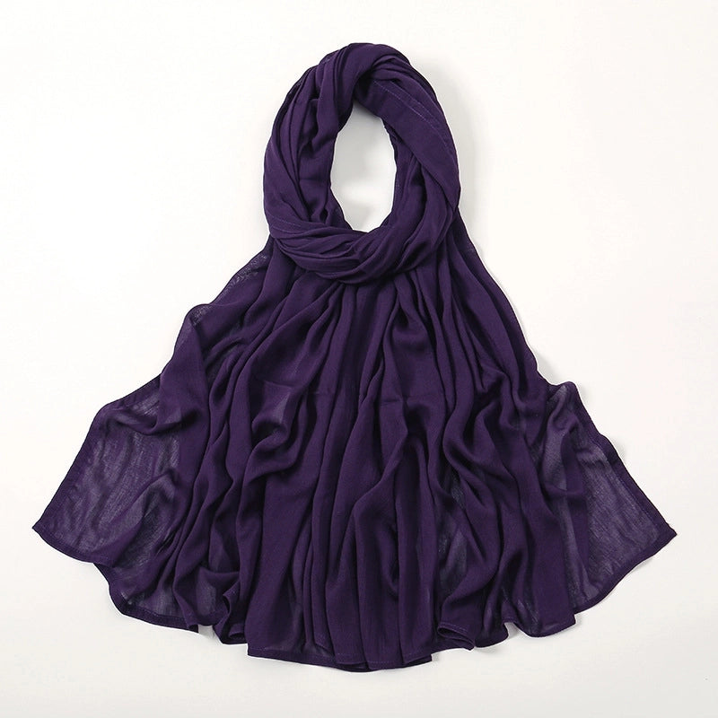 Women's Elegant Minimalist Solid Color Rayon Kerchief