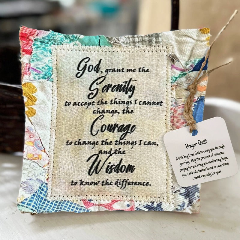 💜✝️Il regalo più incoraggiante e benedetto: una trapunta con preghiera e croce all'interno