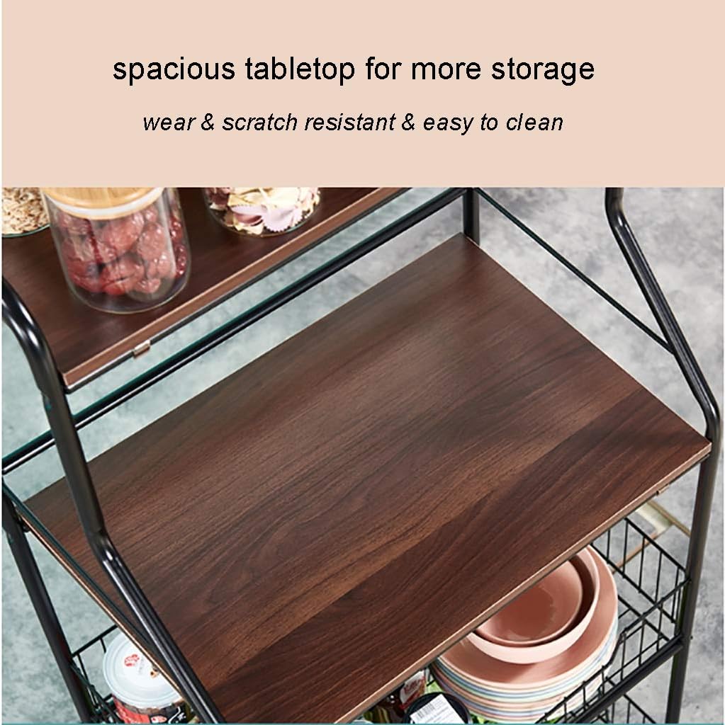 Multi Purpose Trolley Rack. Kitchen 4 Layer Storage Rack Metal