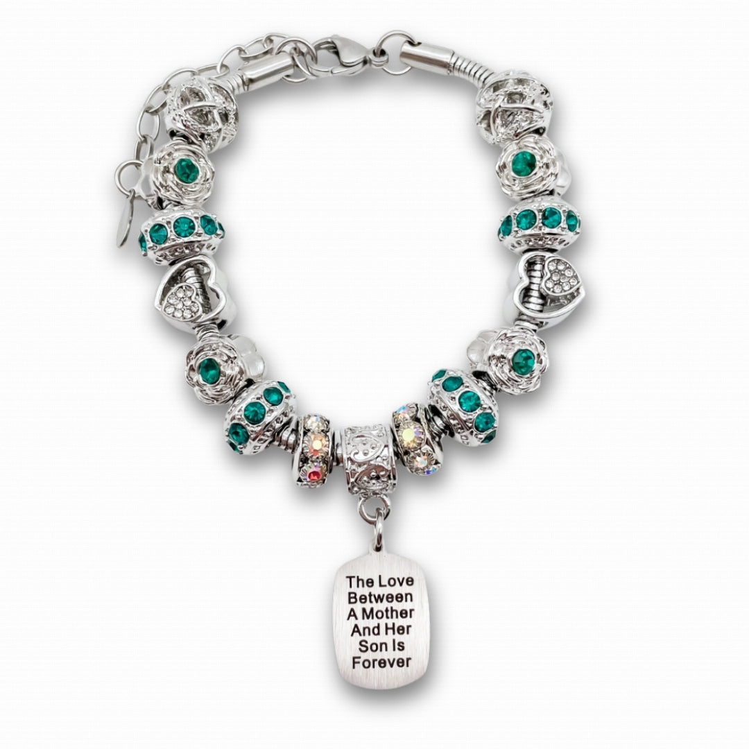 Mother Son Eternal Love Bracelet & Keychain
