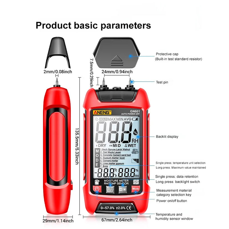 Anti-Burning Automatic Digital Display Small Universal Meter50% OFF