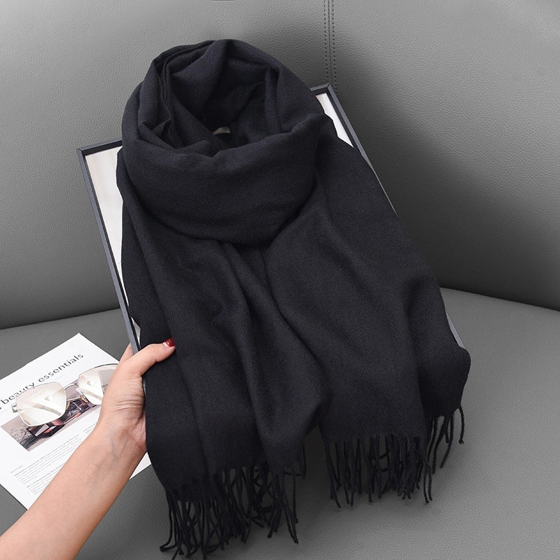 Women's Basic Solid Color Polyester Scarf