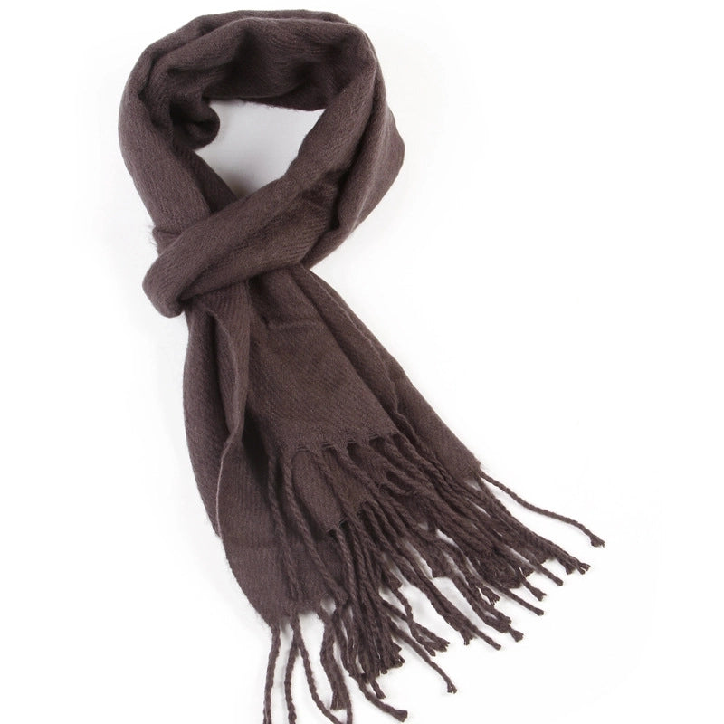 New Autumn And Winter Solid Color Imitation Cashmere Ladies Scarf Taobao Best Selling Gifts Yiwu Factory Direct