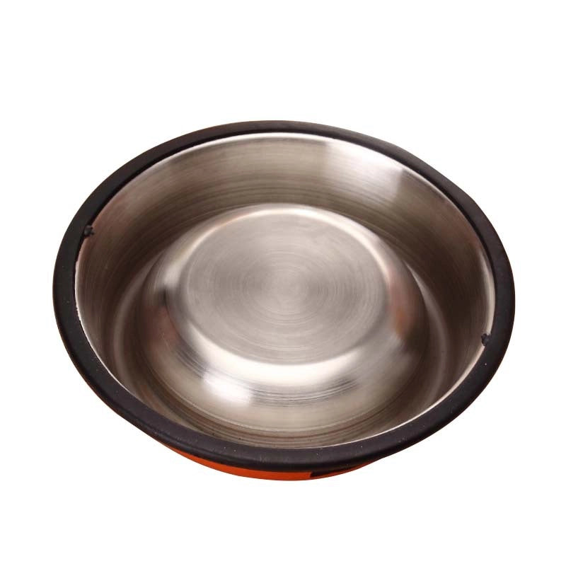 Pet Supplies Combination Stainless Steel Cat Dog Bowl Colorful Anti-slip Food Bowl Durable For Cats Dogs