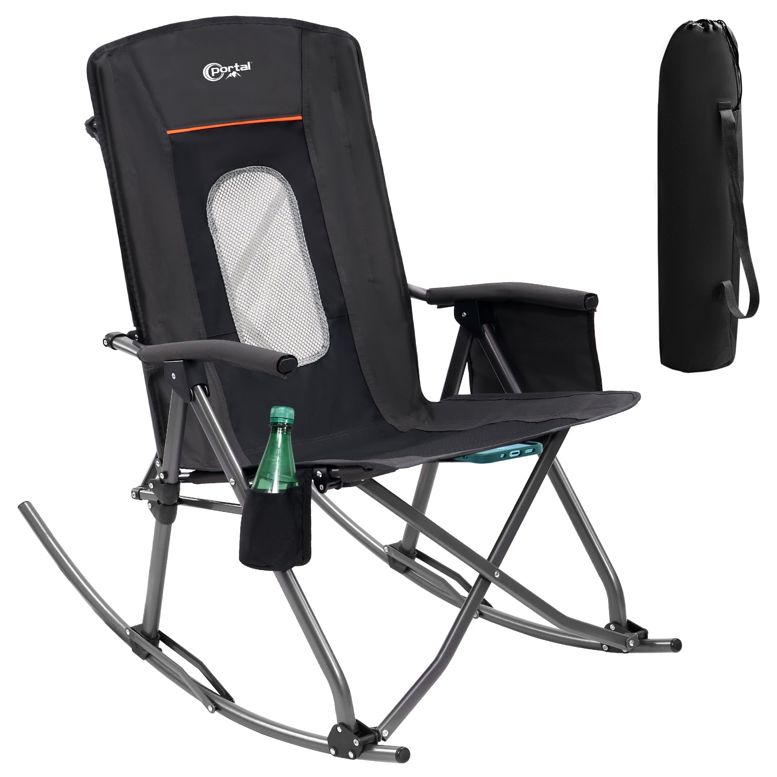 💥 Last Day Buy 2 Get 2 Free💥Extra large folding outdoor rocking chair, supports 400 lbs