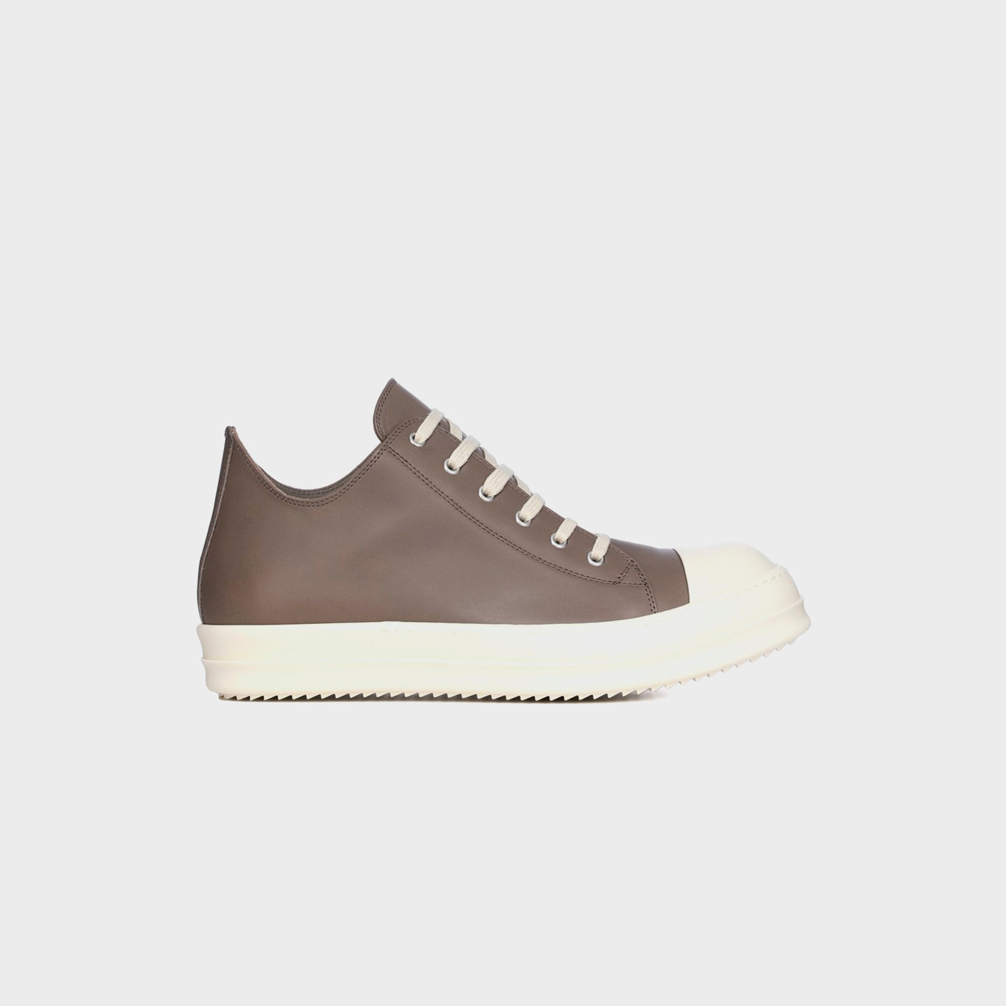 Rick Owens Low Sneakers Scarpe in Pelle - Dust / Milk / Milk