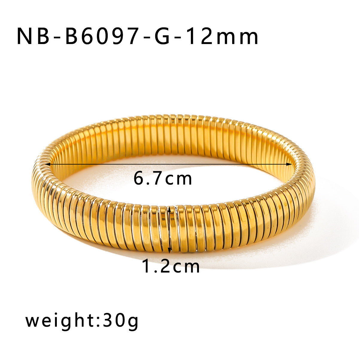 Circle Stainless Steel Electroplating Bangles