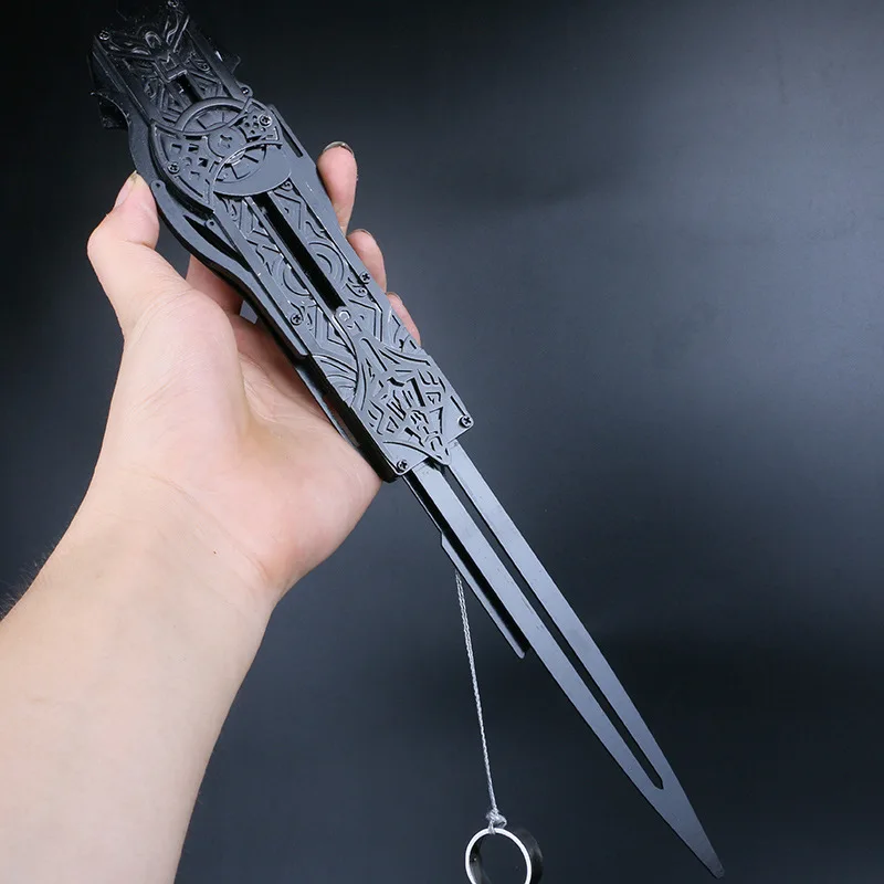 Hot Selling Hidden Plastic Hidden Sword Movable Doll Hidden Sword Edward Weapon Blade Can Pop Up Children's Toy Gift