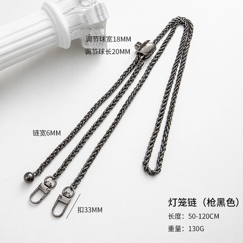 Alloy Solid Color Bag Chain Bag Straps