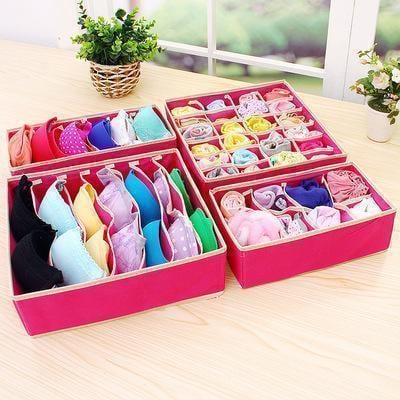 🔥Buy 2 Get 15% OFF -Foldable Closet Underwear Organizer(4 pics/1 Set)