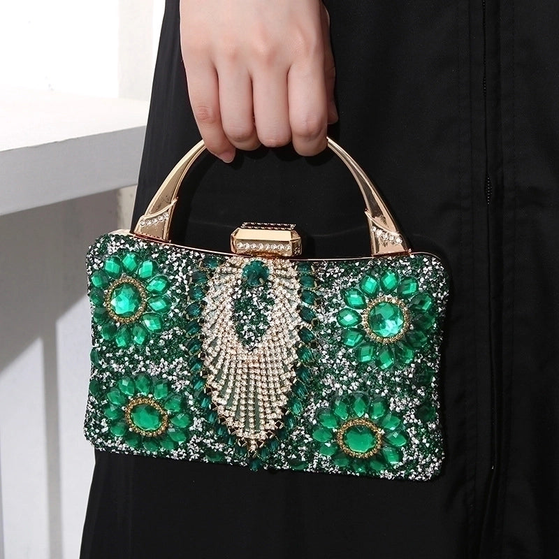 Silver Black Red Pu Leather Flower Pillow Shape Evening Bags