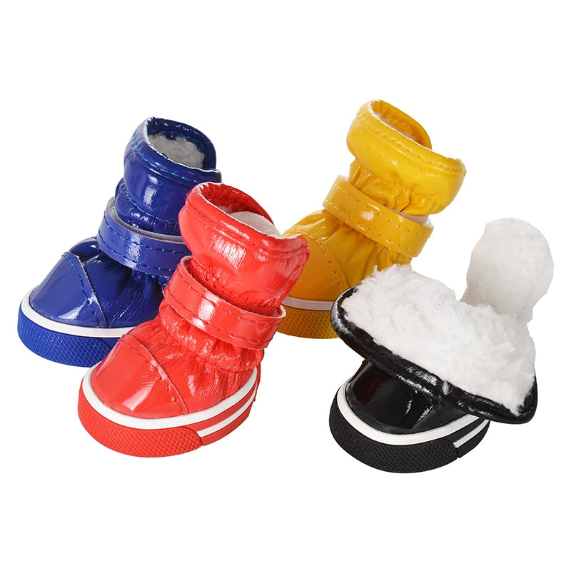 4pcs Waterproof Dog Cat Shoes