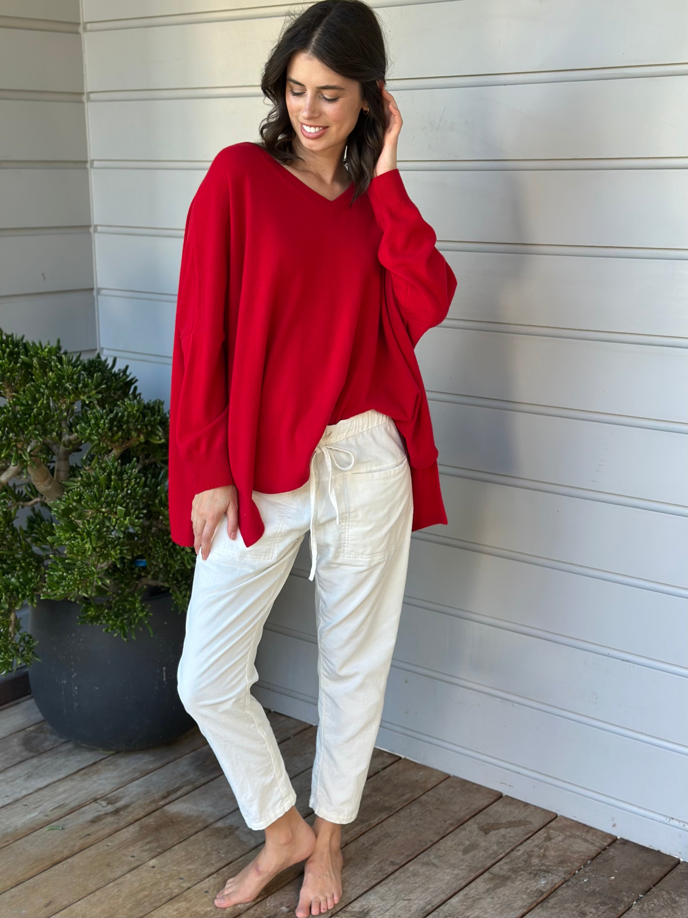 jessie pants - winter white cord