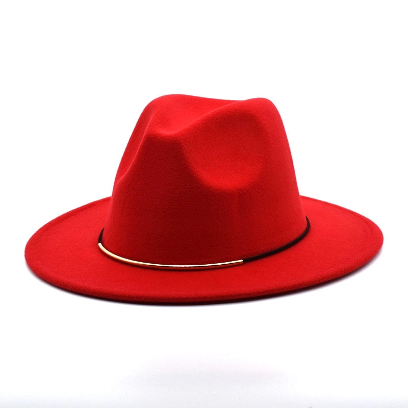 Men's Jazz Hat British Harajuku Style Retro Top Hat Women's Trendy Women's Woolen Hat