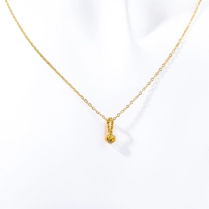 201 Stainless Steel 304 Stainless Steel Titanium Steel Gold Plated Elegant Streetwear Plating Color Block Necklace