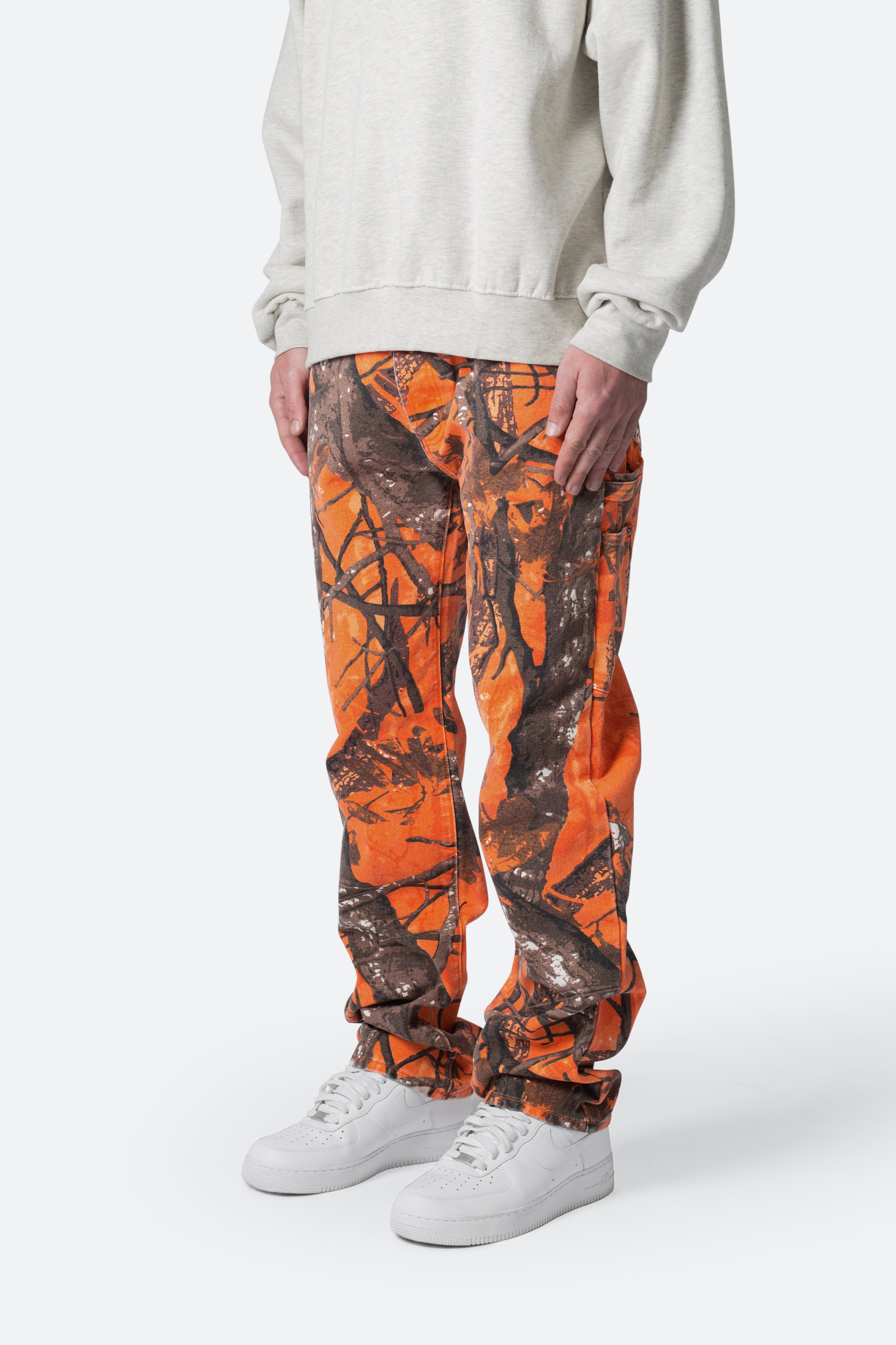 V603 Camo Carpenter Pants - Orange