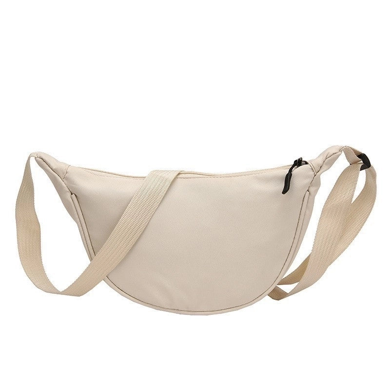Women's Medium Knitted Fabric Solid Color Basic Classic Style Zipper Crossbody Bag