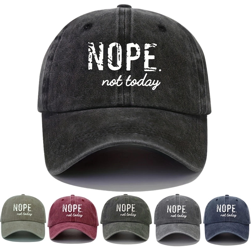 Unisex Commute Letter Curved Eaves Baseball Cap