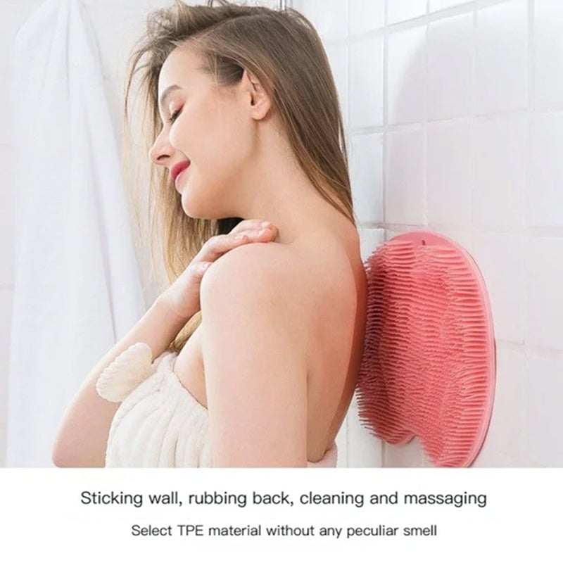 😍LAST DAY 50% OFF - Shower Foot & Back Scrubber. Massage Pad