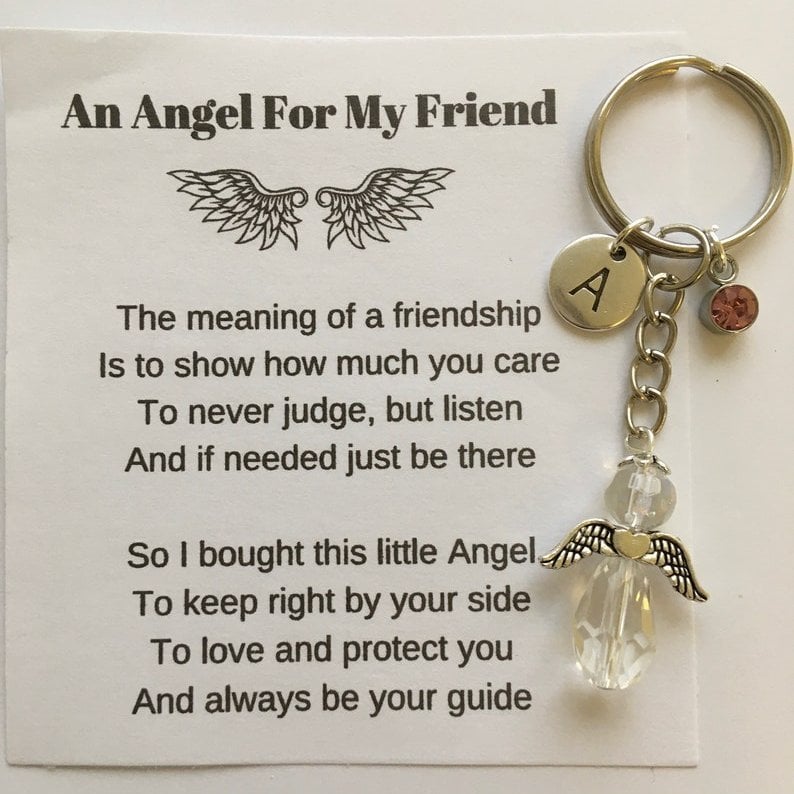 🎁Last Day Promotion- SAVE 49%⇝💓 Guardian Angel Keychain - Best Friend Gift