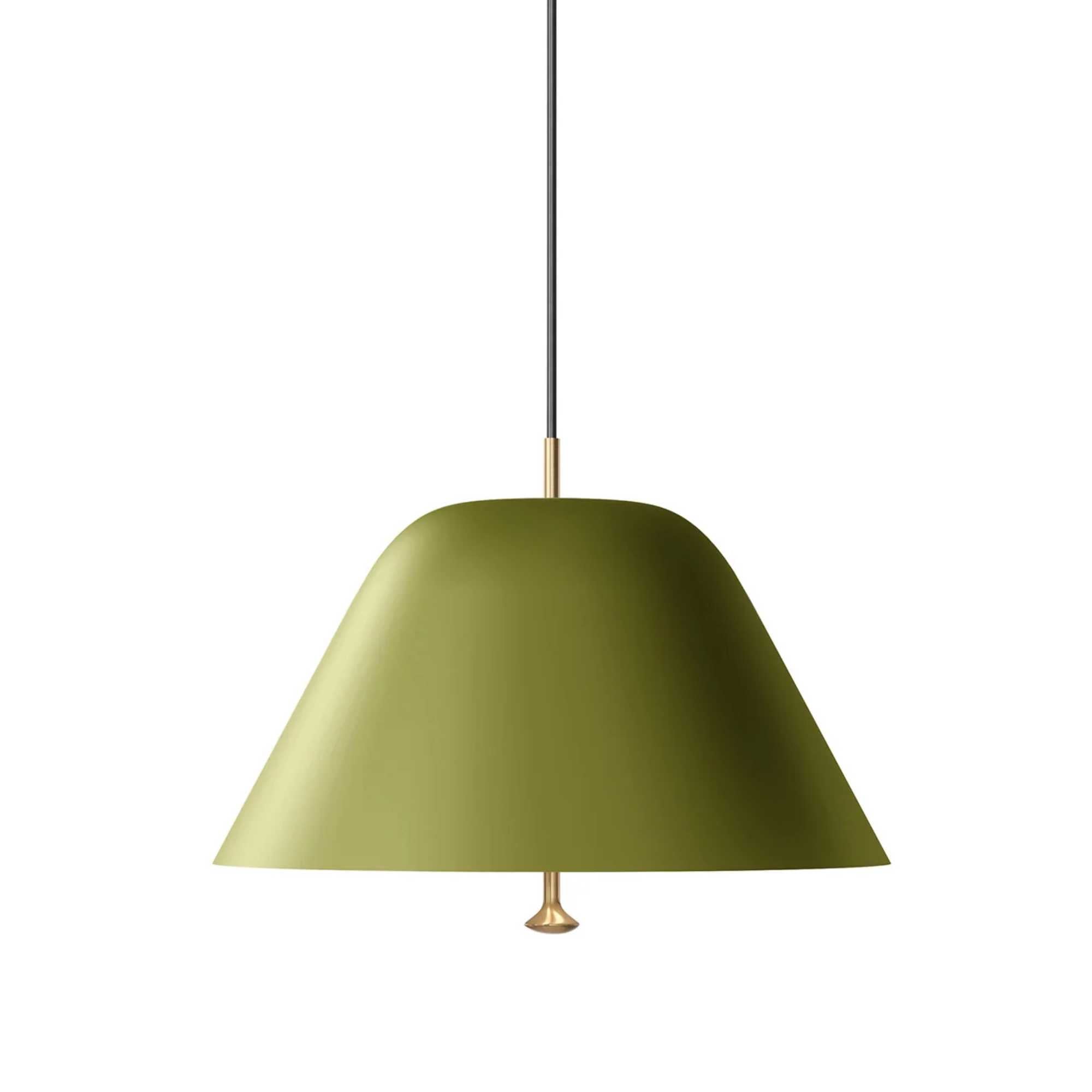 Levitate Pendant Lamp (40cm) . Sage Green/Brass