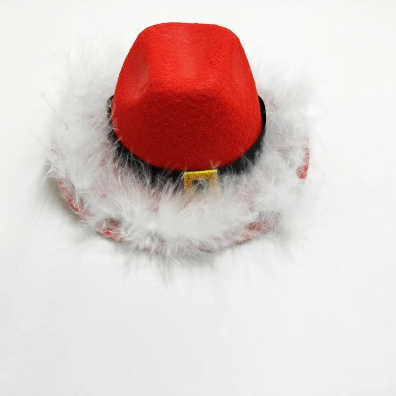 Cowboy Style Nonwoven Solid Color Pet Hat