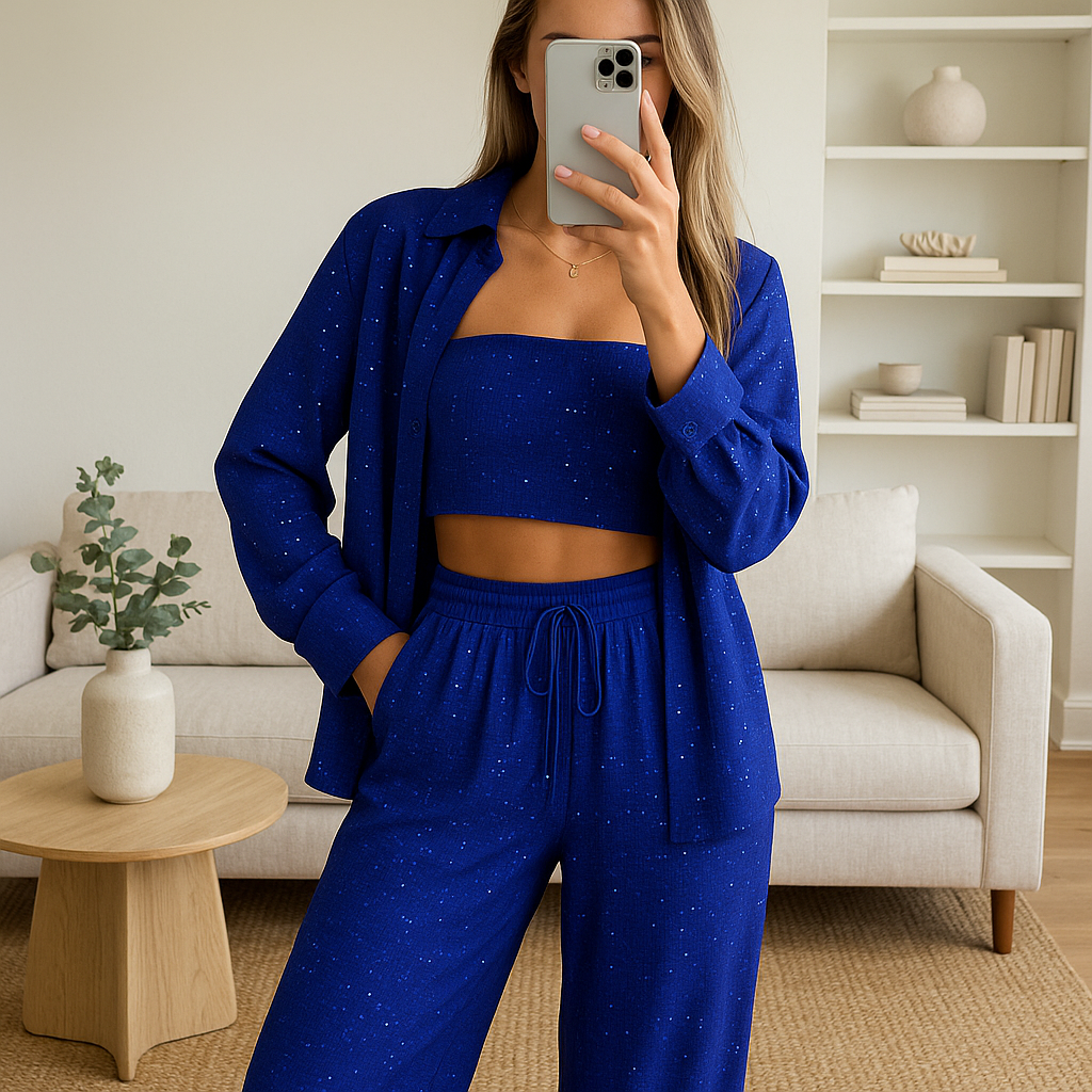 Sequin Three Piece Set
