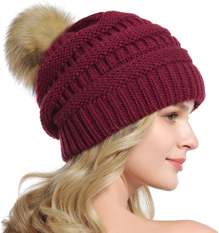 Women's Vintage Style Solid Color Eaveless Wool Cap