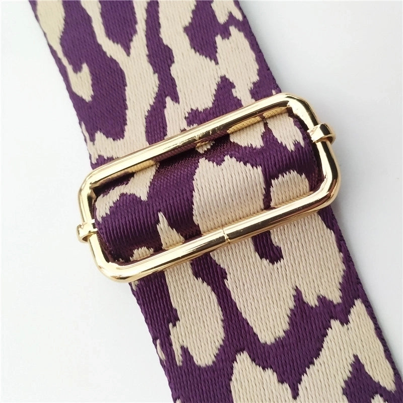 New Widened Thick Leopard Jacquard Webbing Accessories Straps