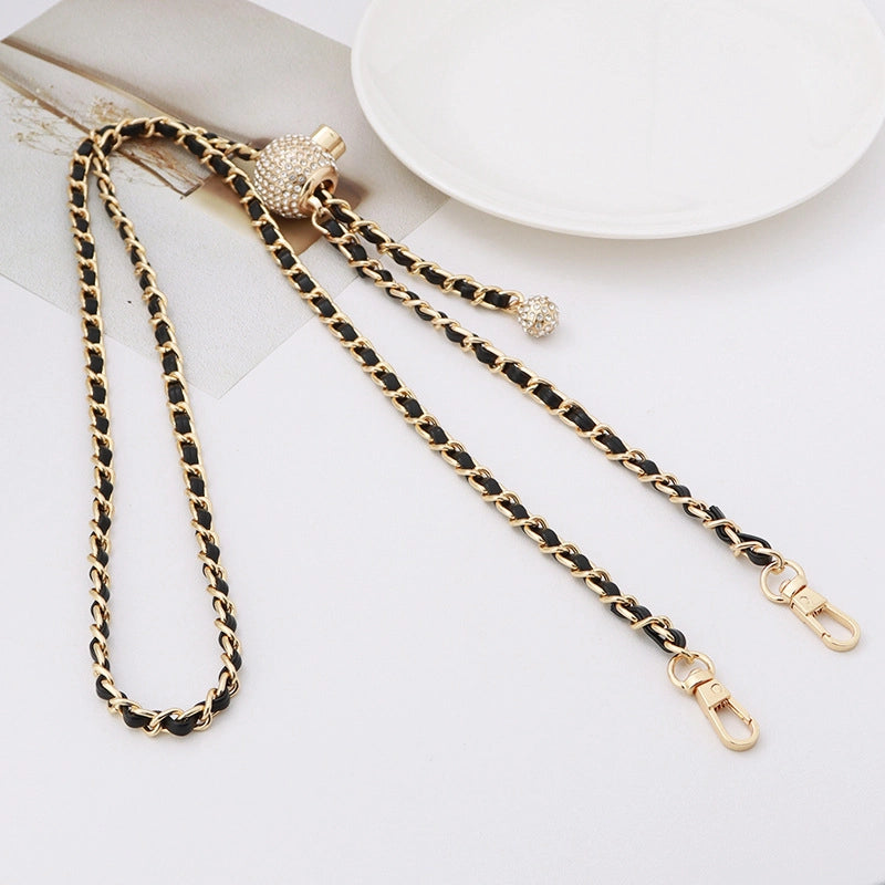 Alloy Solid Color Bag Chain Bag Straps