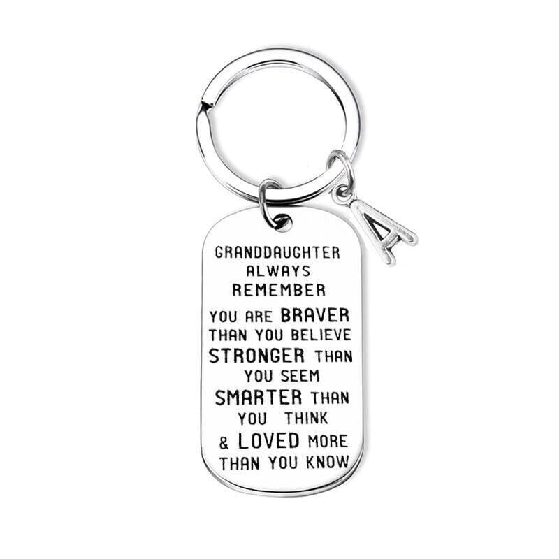 Promotion 49% OFF⇝ 💓 To My Grandson Granddaughter  Gift Lettering Keychain