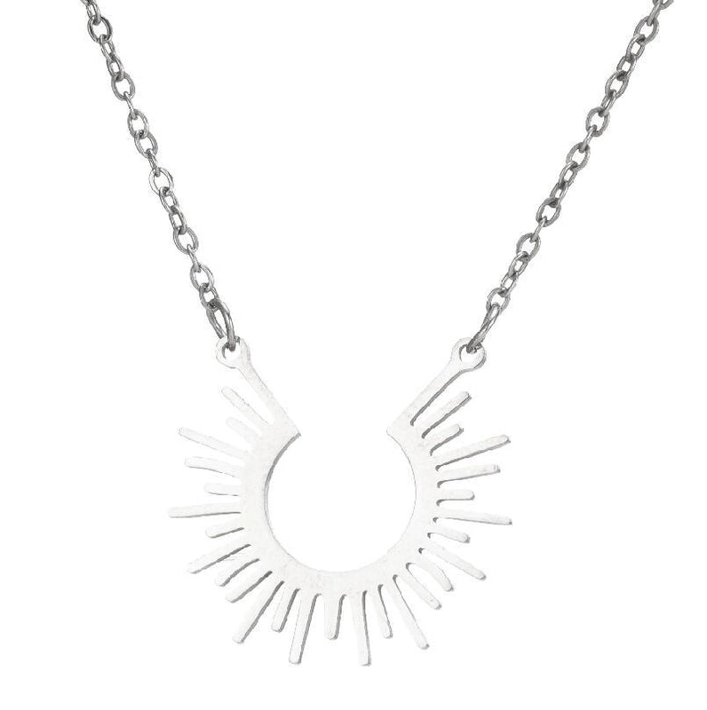 Fashion Geometric 201 Stainless Steel 18K Gold Plated Plating Stainless Steel Necklaces