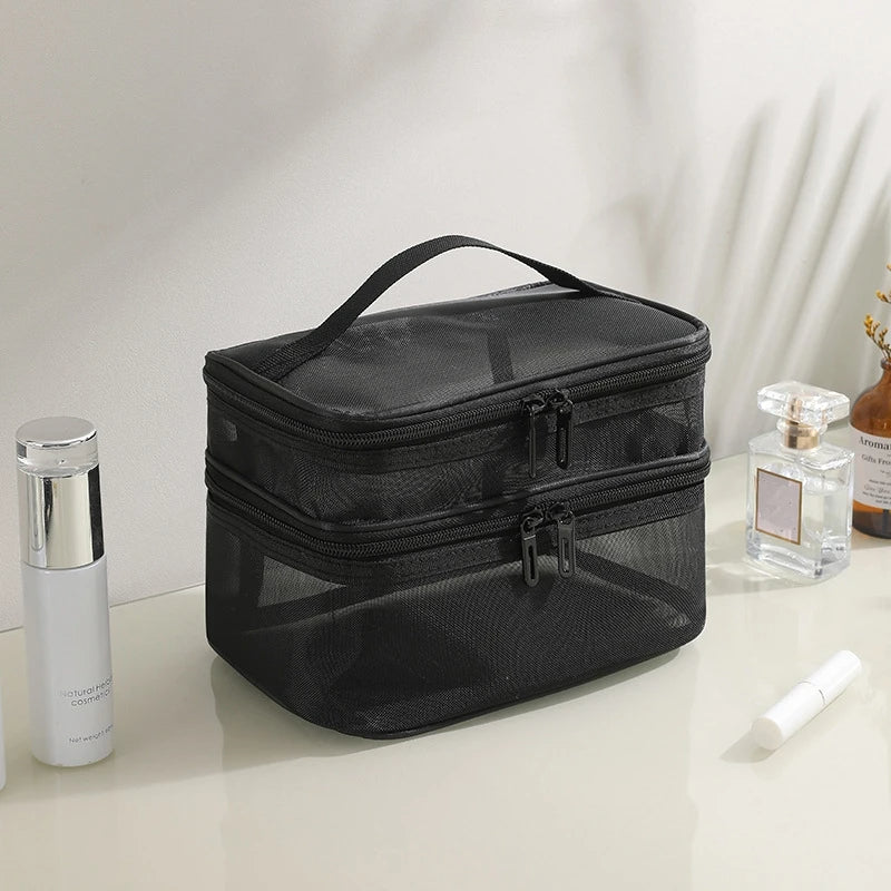 Portable Makeup Case for Women. Large-Capacity Travel.