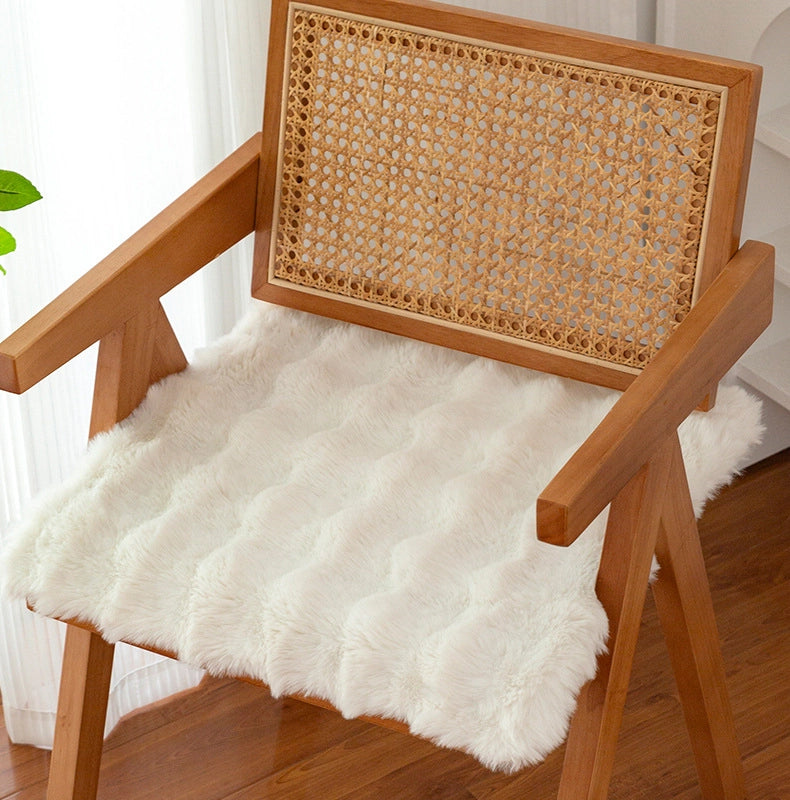Cushion Plush Winter Chair Cushion Office Long-sitting Butt Cushion Dining Chair Cushion Stool Cushion Butt Cushion Chair Cushion Thickened
