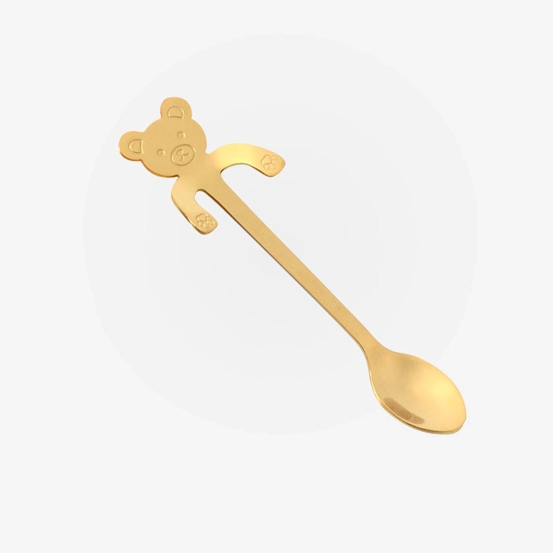 2 Pieces Casual Cartoon Stainless Steel Spoon