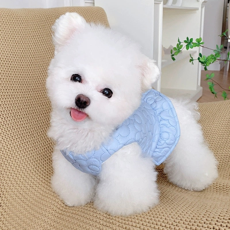 Flower Pearl Warm Dog Cat Short Jacket