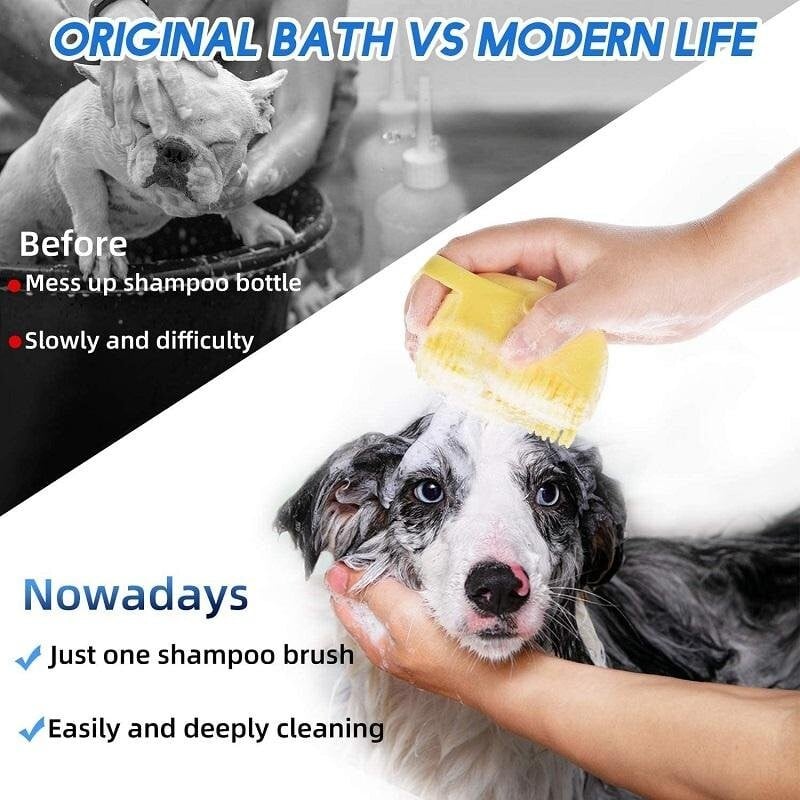 🔥 Pet Grooming Brush Bath