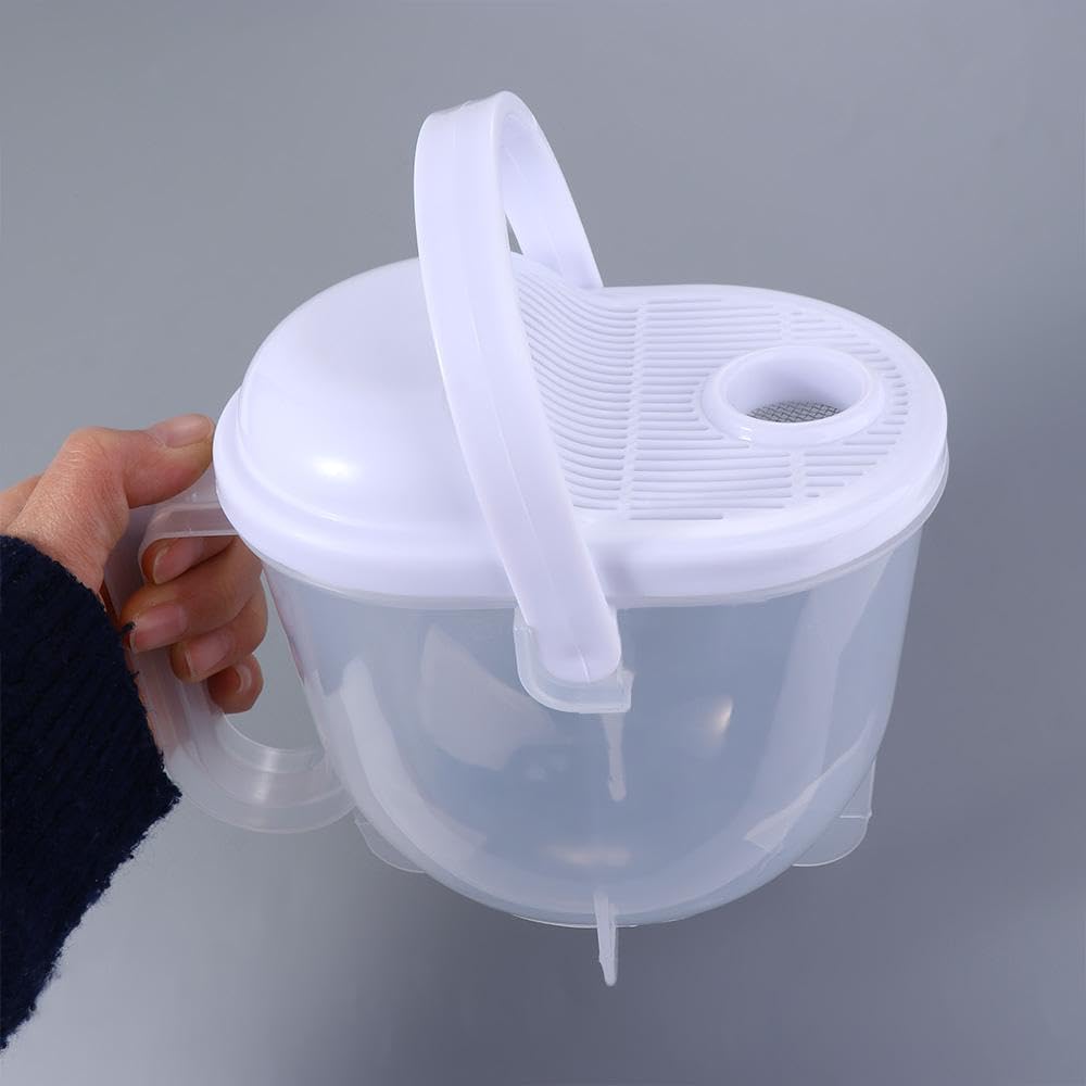 Rice Washer. Manual Plastic Rice Cleaner Washing Bowl With Handle